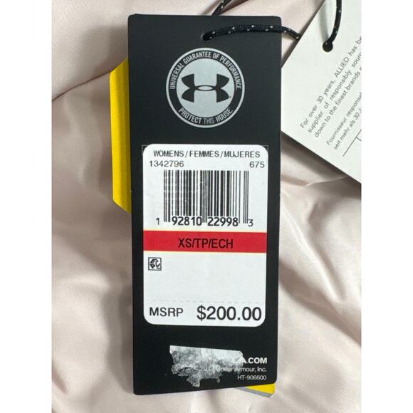 NWT Under Armour Womens Storm Water Repellent Down Puffer Jacket Light Pink XS - Picture 10 of 15